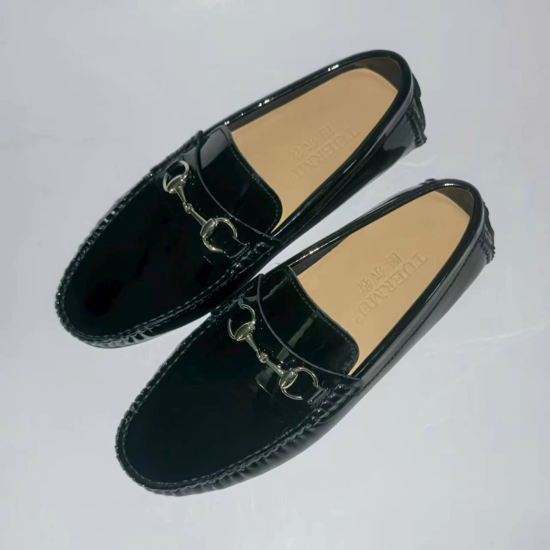 豆豆鞋男款2025新款爆款休闲商务皮鞋驾车鞋软底软面真皮男鞋潮流