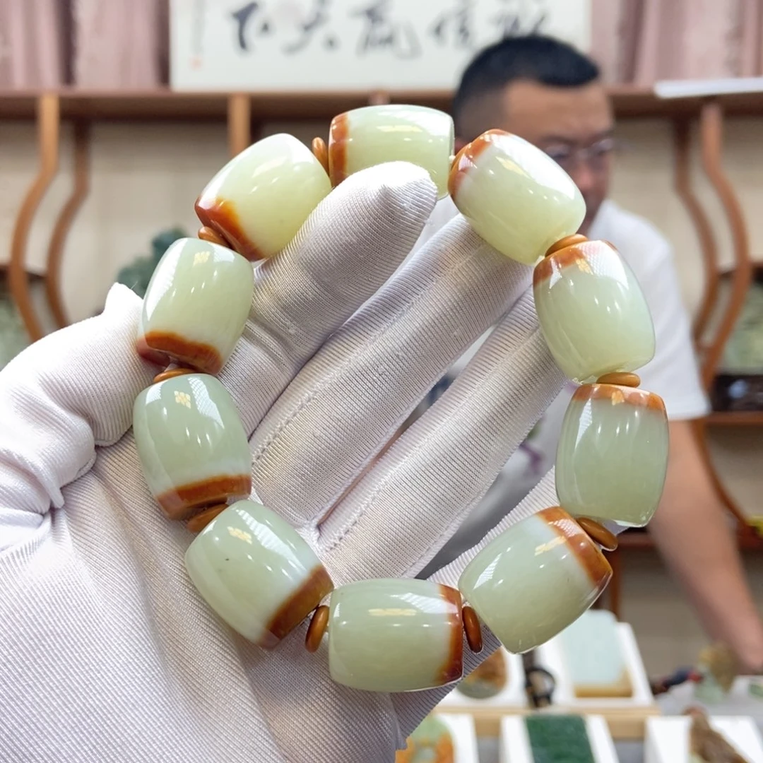 和田玉未镶嵌手链多样性发一件