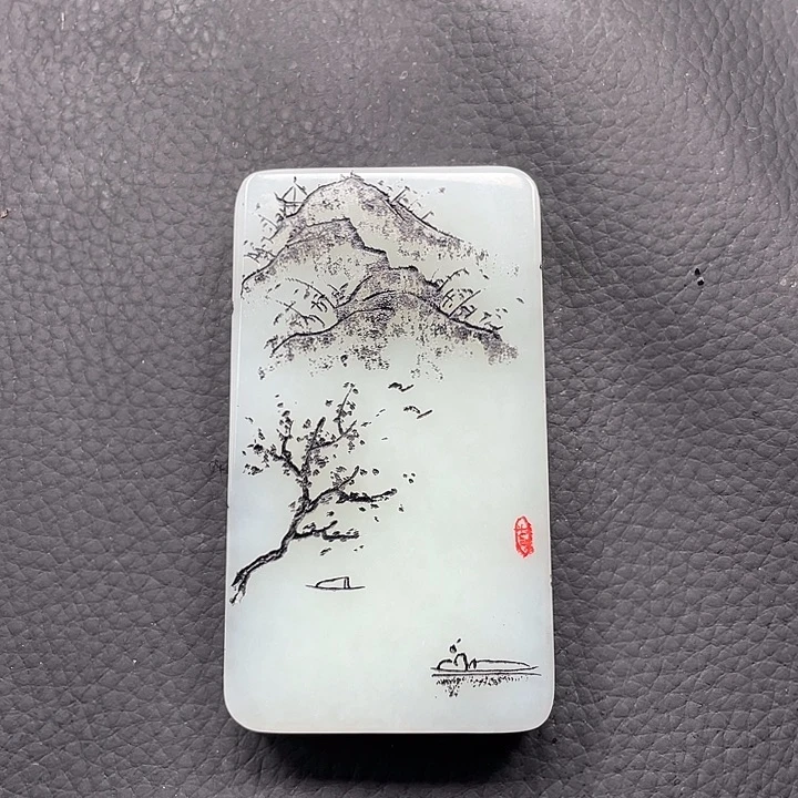 和田玉未镶嵌挂件