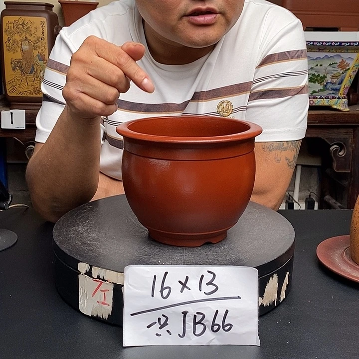 紫砂花盆货号一只JB66