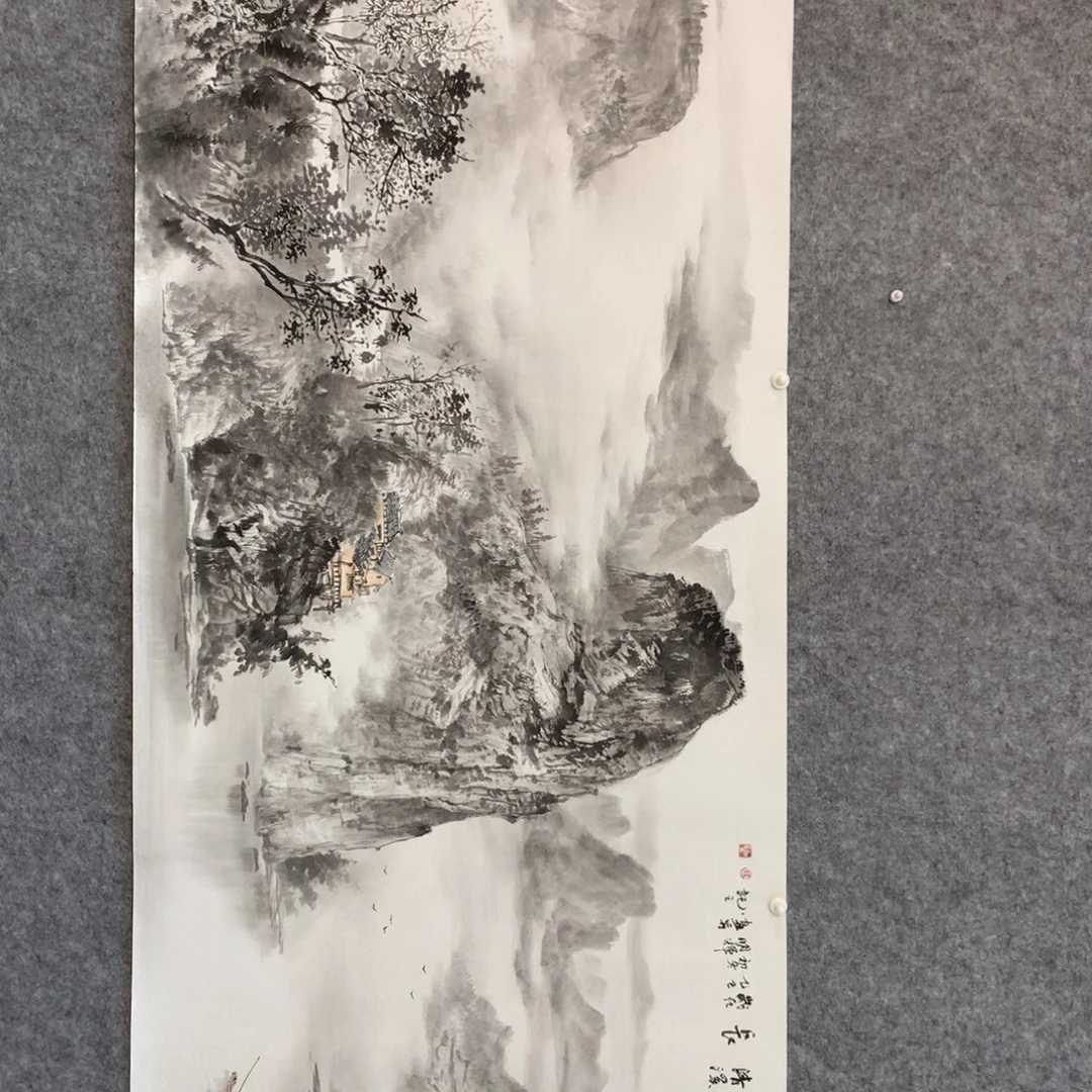 程***杰国画山水作品写意