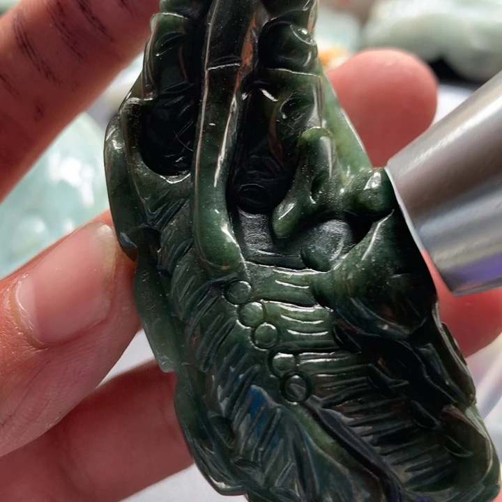 翡翠未镶嵌颈饰保真天然a货翡翠