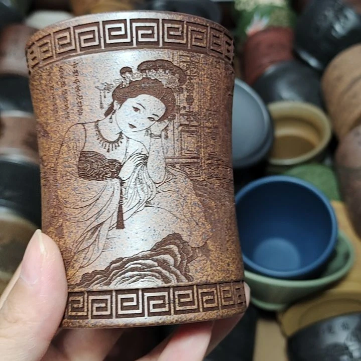 茶杯紫砂宜兴紫砂茶具正品