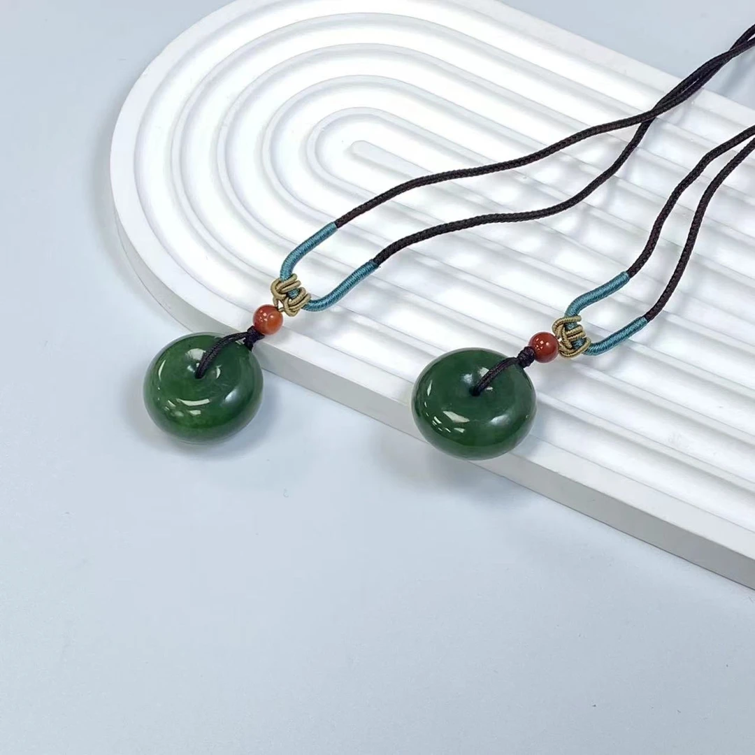 【一阳珠宝】Y09H35 和田玉平安扣吊坠【尺寸约24mm+】多样性发一