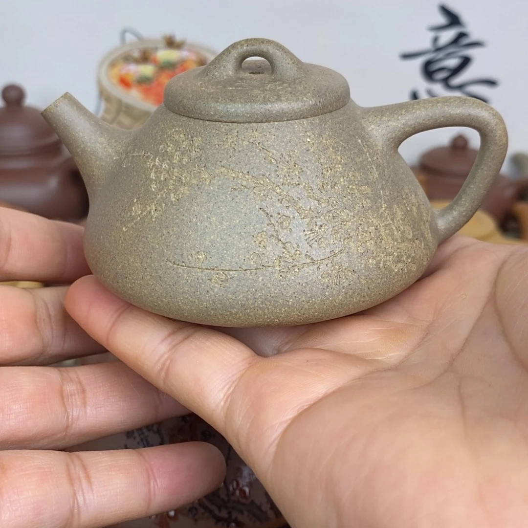 茶壶紫砂子冶石瓢原矿精挑降坡泥150cc左右0添加
