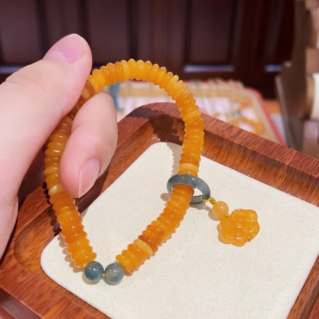 蜜蜡手链未镶嵌手串