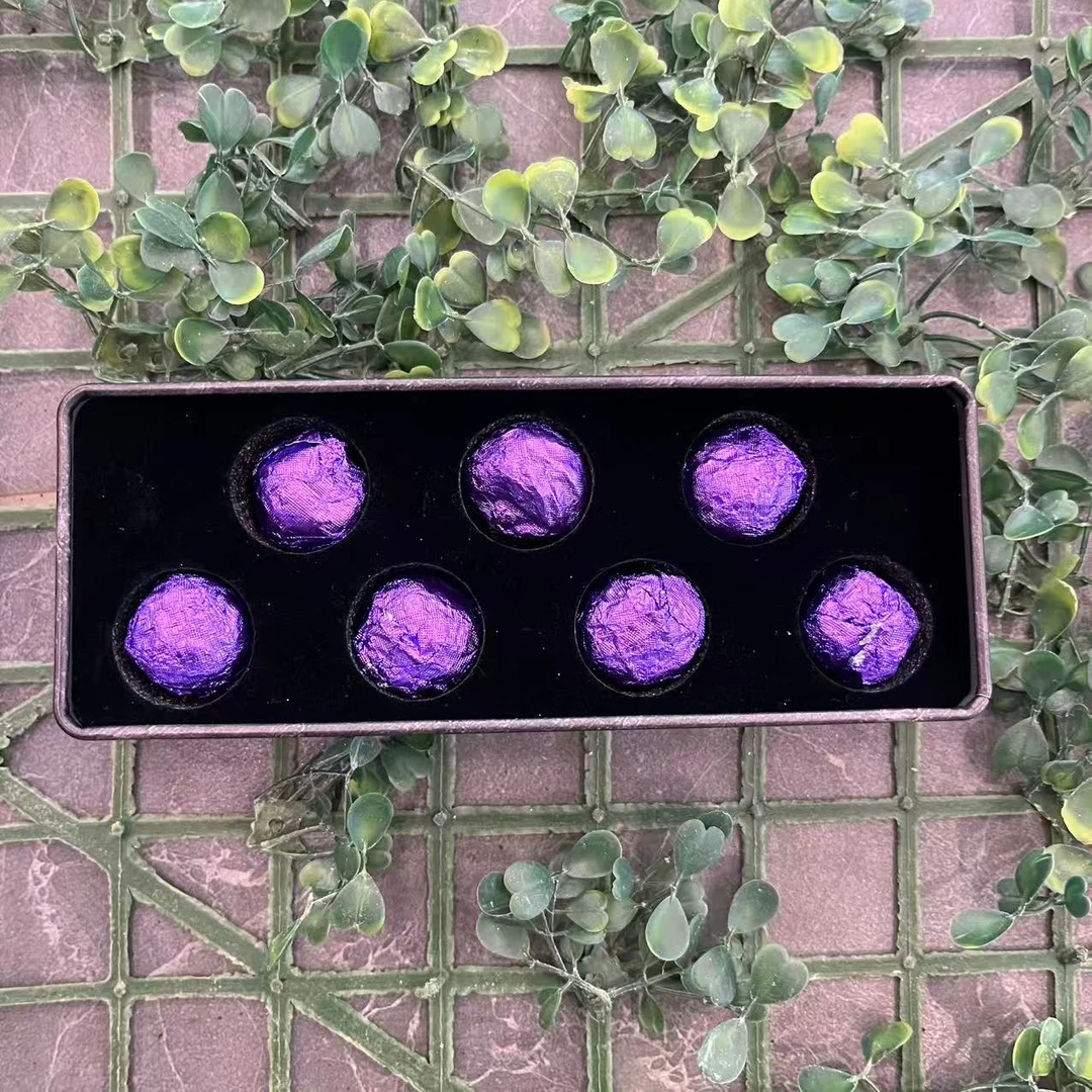 雨腾古茶 “无字T书版“ AI 全Q ”35T奇J紫色大W子7颗/盒 (12月20）