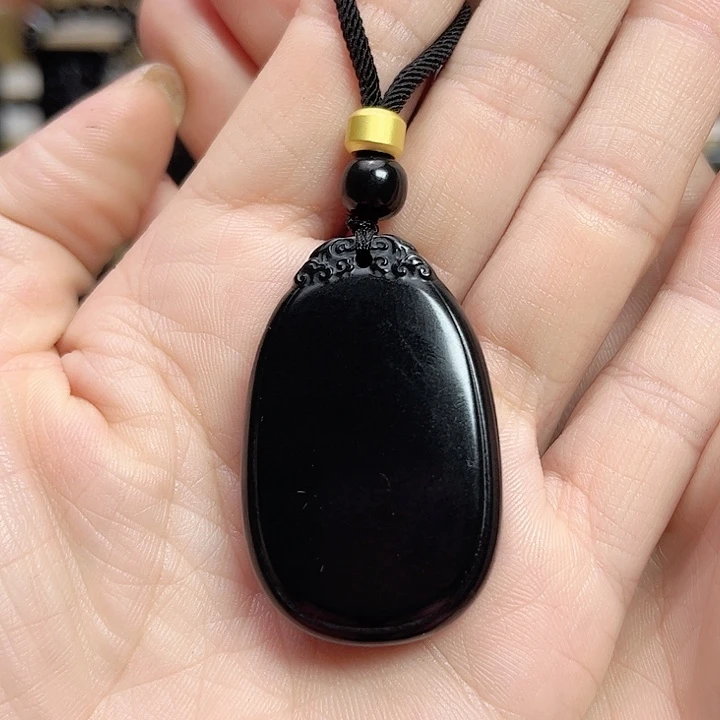 和田玉手链未镶嵌过*呀无事牌