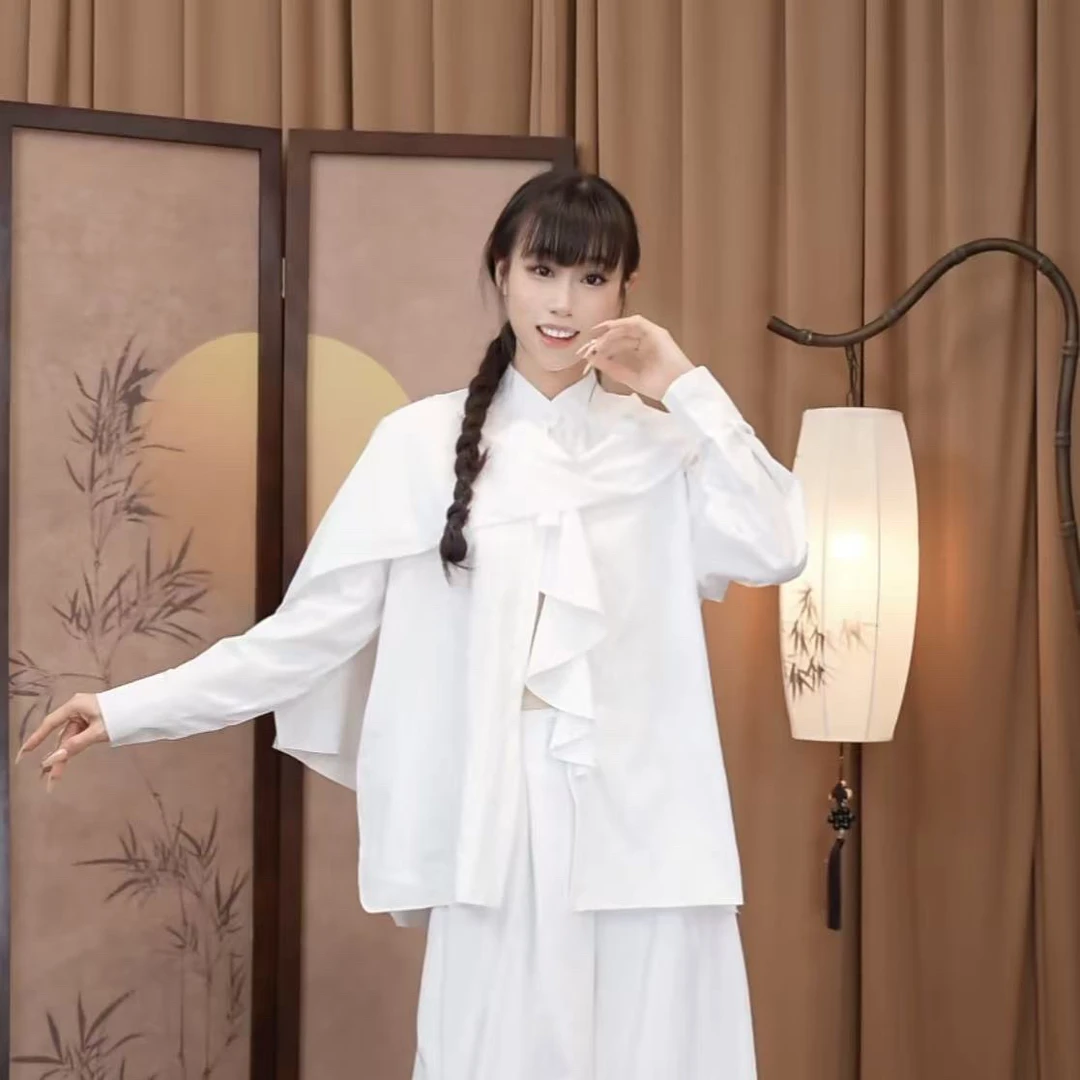 花棠秋冬现代舞衬衣外套