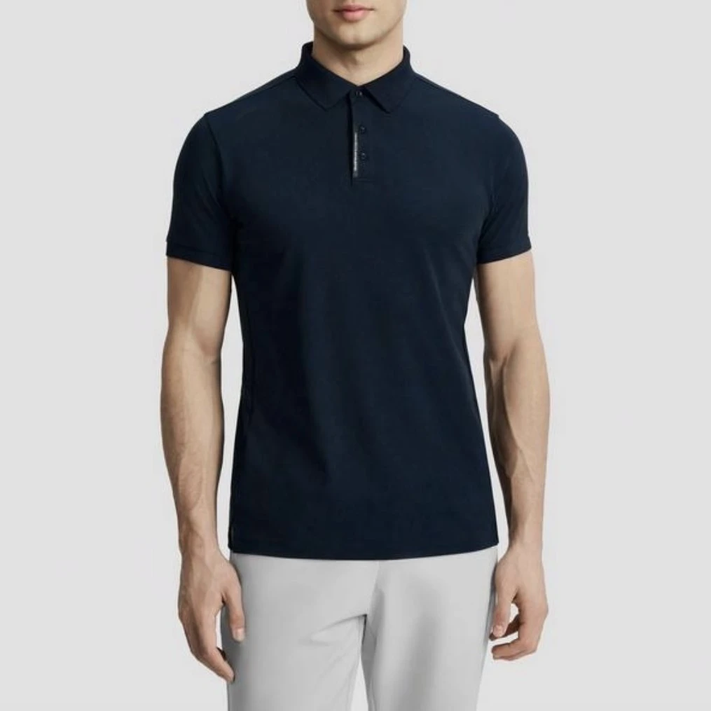 夏季男女运动吸湿透气商务百搭纯色休闲短袖POLO衫 25118