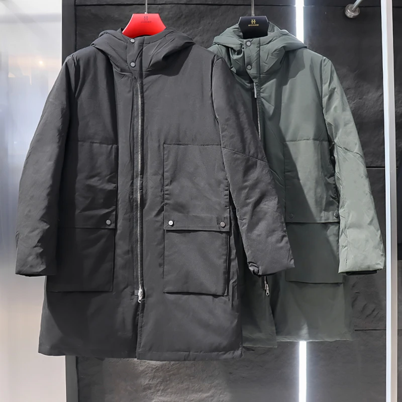 男装中长款羽绒服外套551D