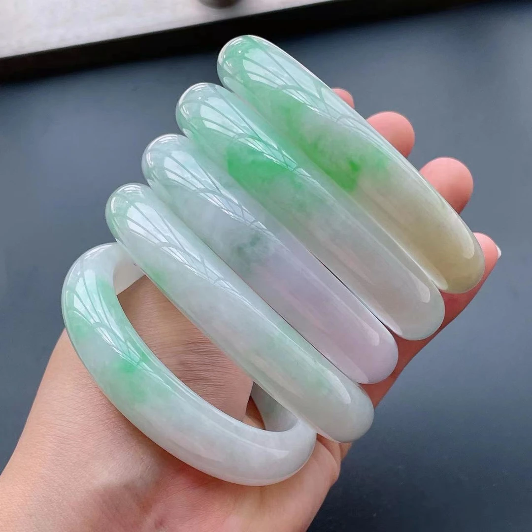 缅风高冰飘花手镯