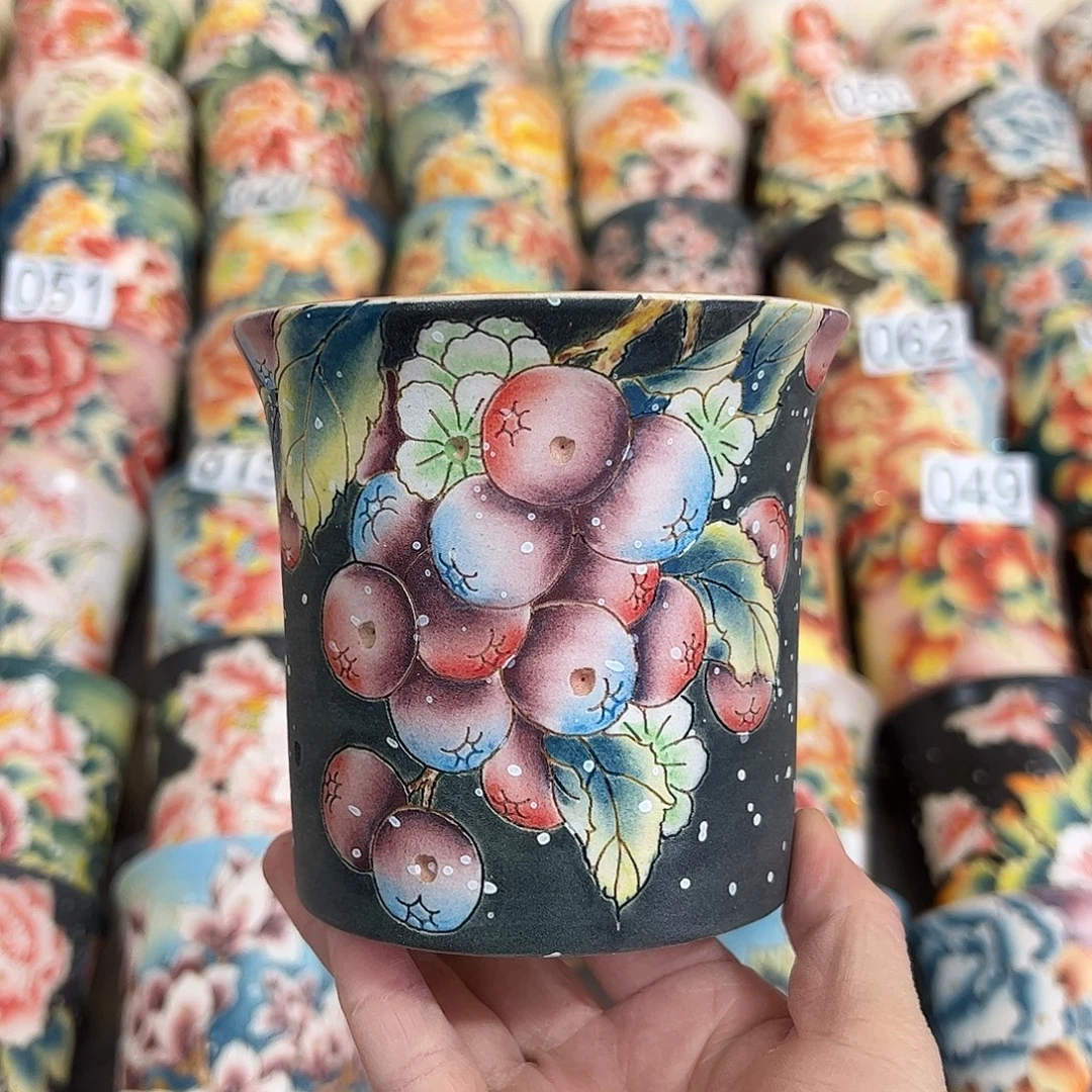 景德镇炫彩手绘口10.5高10