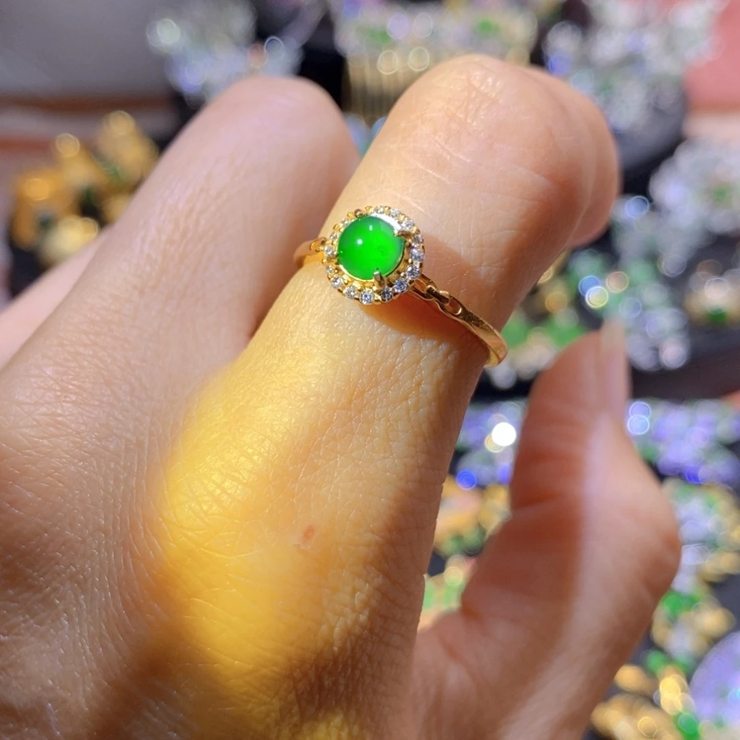 吊坠(不含链)银S925镶嵌翡翠