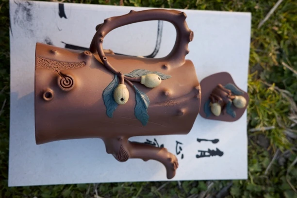 宜兴紫砂壶佛手桩