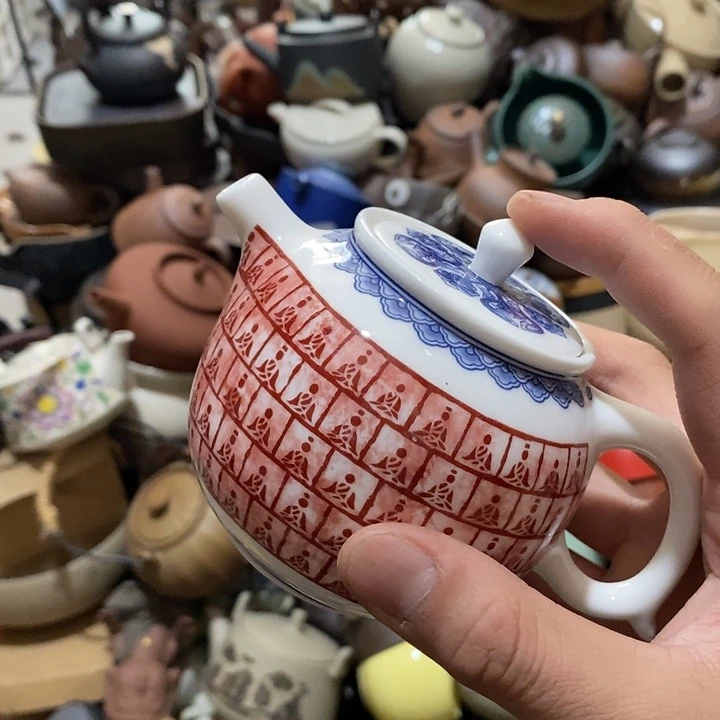 瓷片荷花的小秘密是的……然后我们去