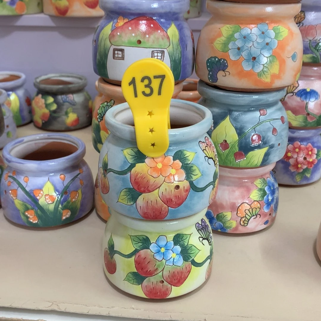 向*葵福利正品红陶花盆