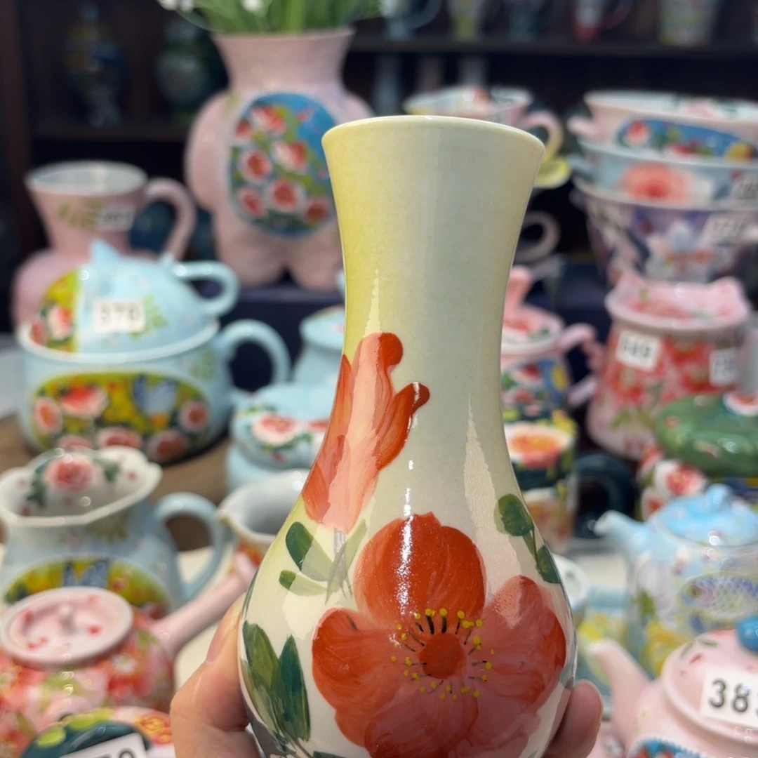 瓷片景德镇手绘高温釉下彩陶瓷茶具