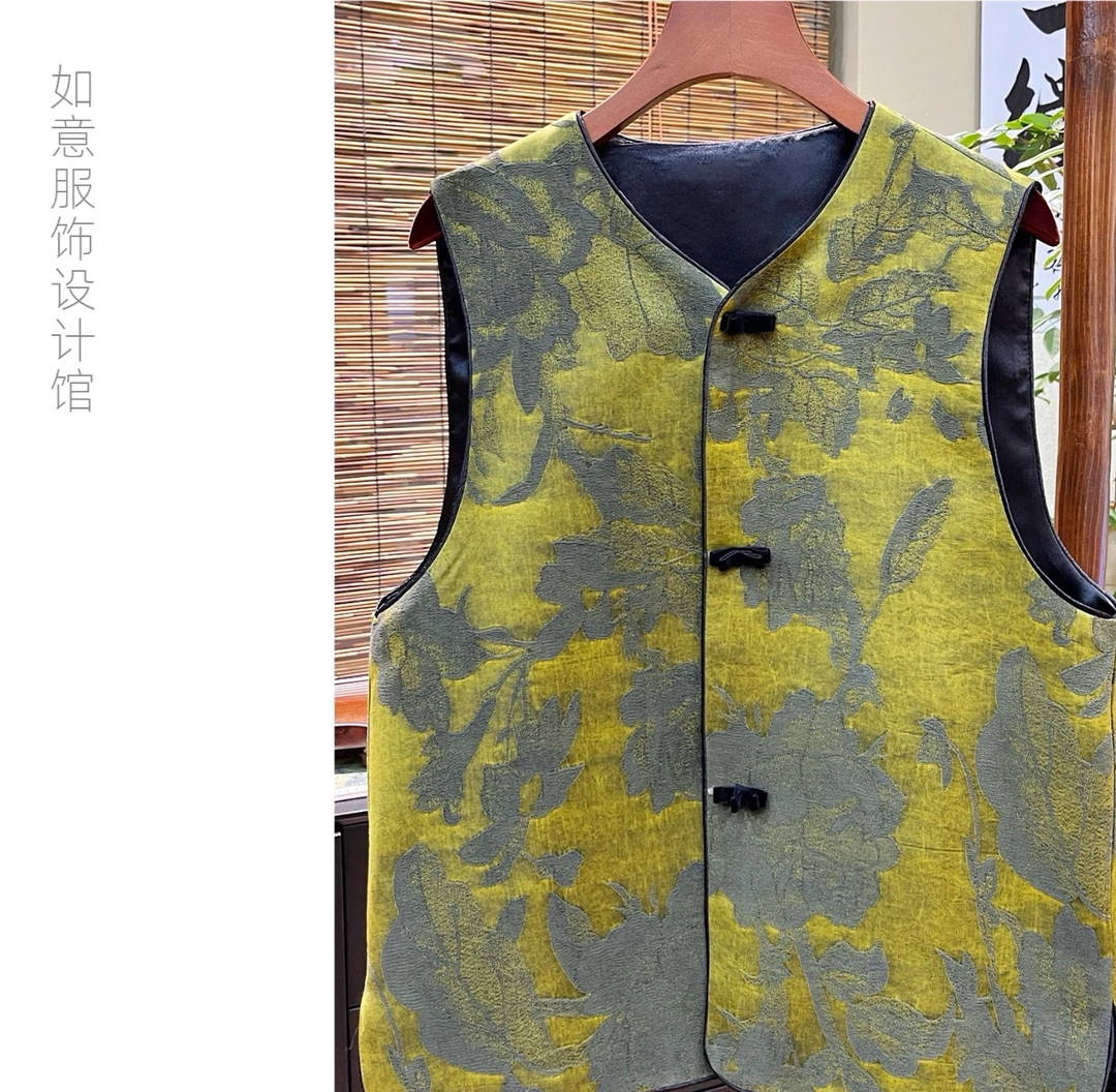 如意馆【浮雕马甲】新中式重工时尚气质马甲