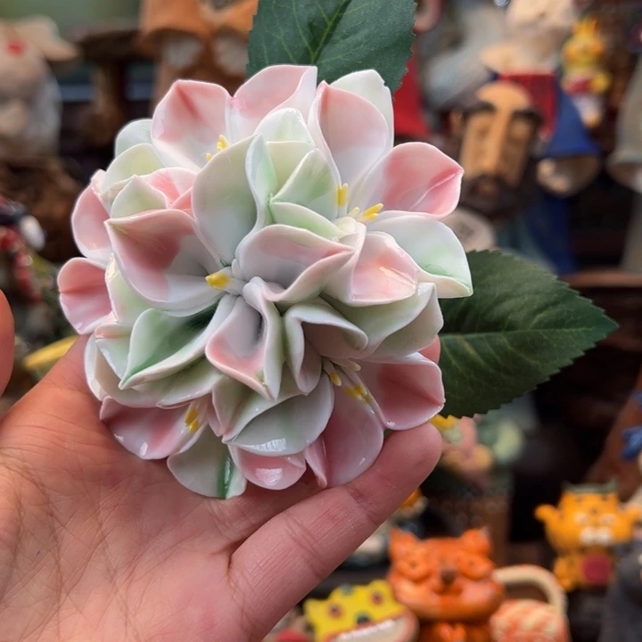 陶摆件小镇青花每日有新品