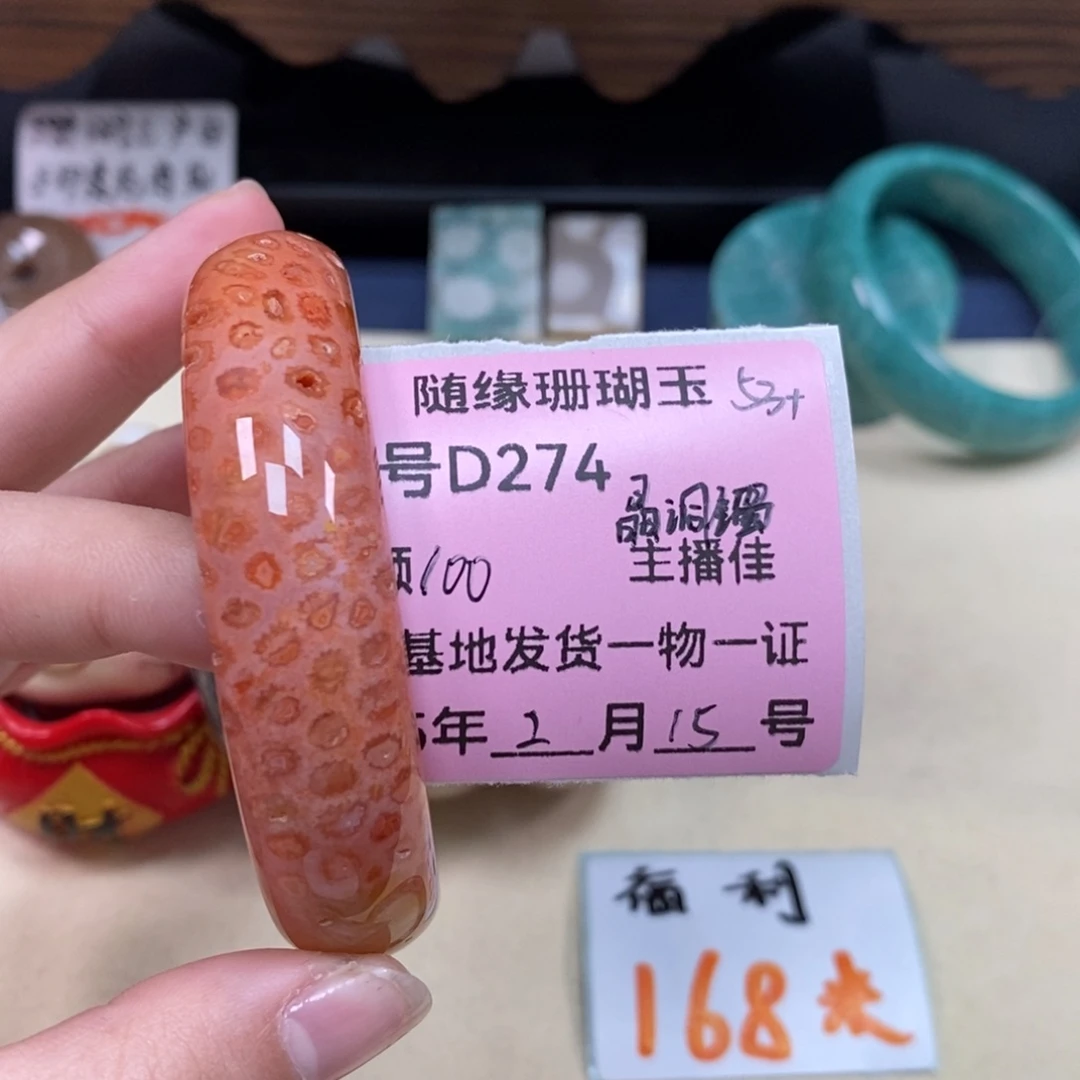 硅化珊瑚（珊瑚玉）D274未镶嵌浪****?