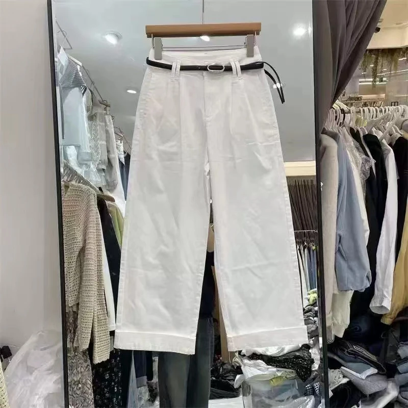 【代莹优选】118新款韩版显瘦直筒阔腿裤女九分裤