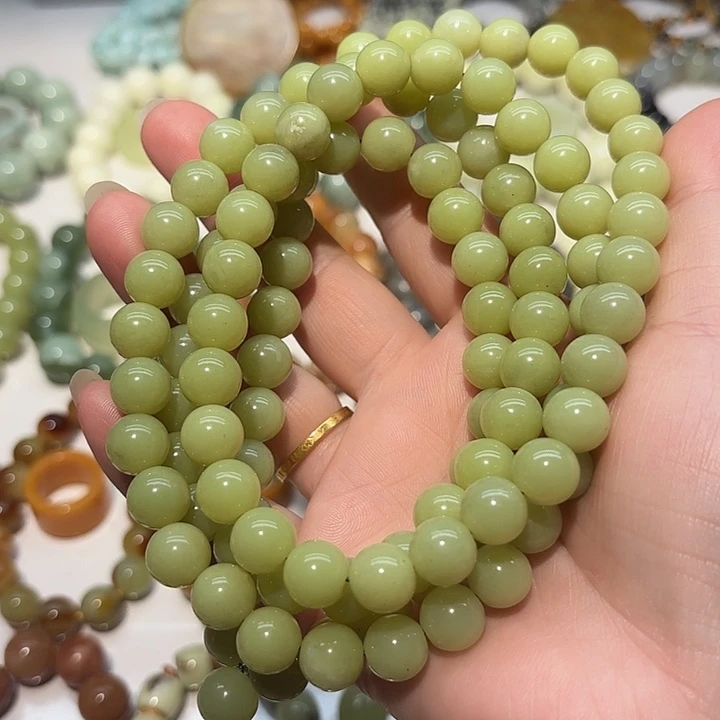 蛇纹石玉未镶嵌手串