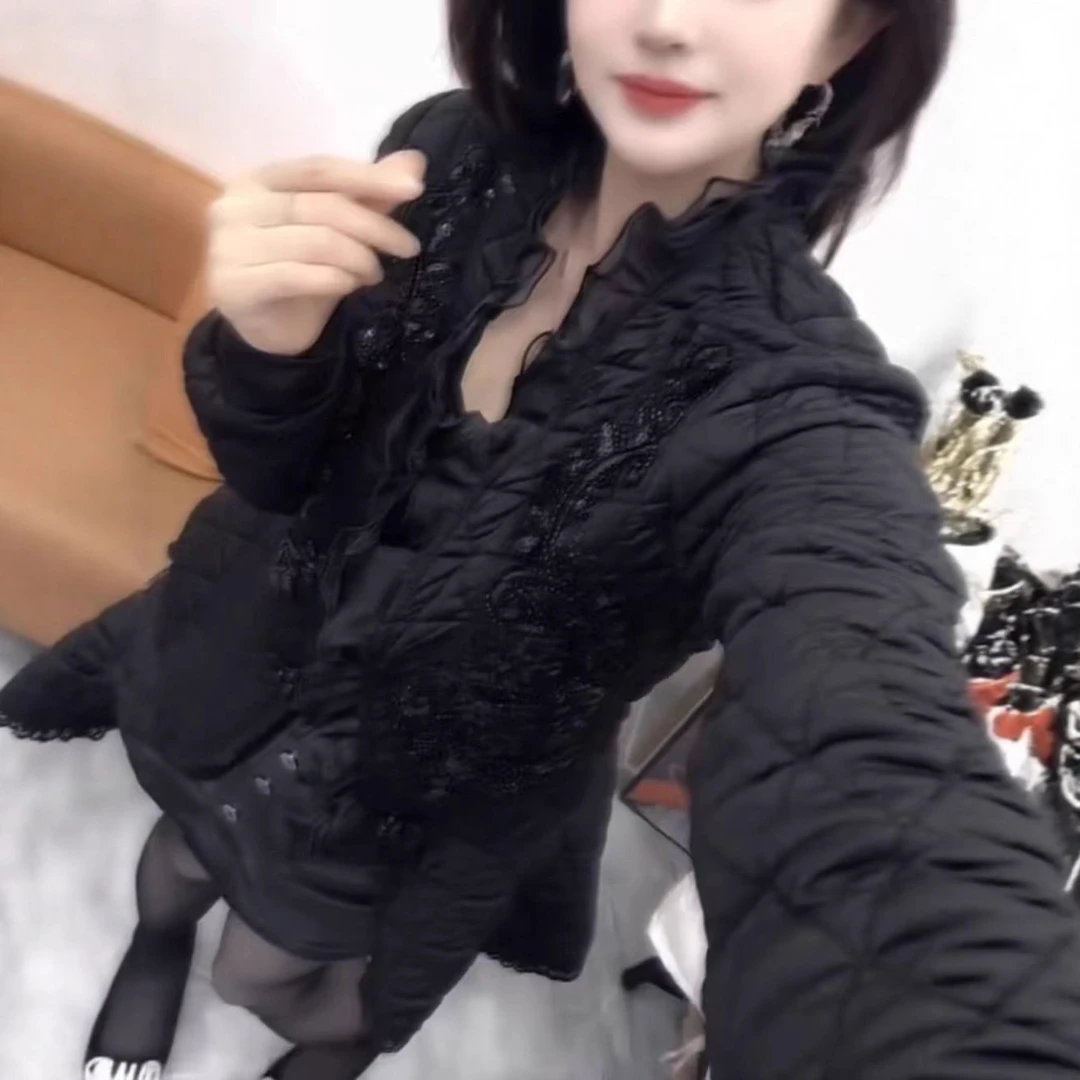 新款设计感重工长袖收腰显瘦时尚外套