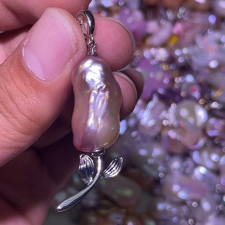 淡水珍珠未镶嵌吊坠(不含链)36