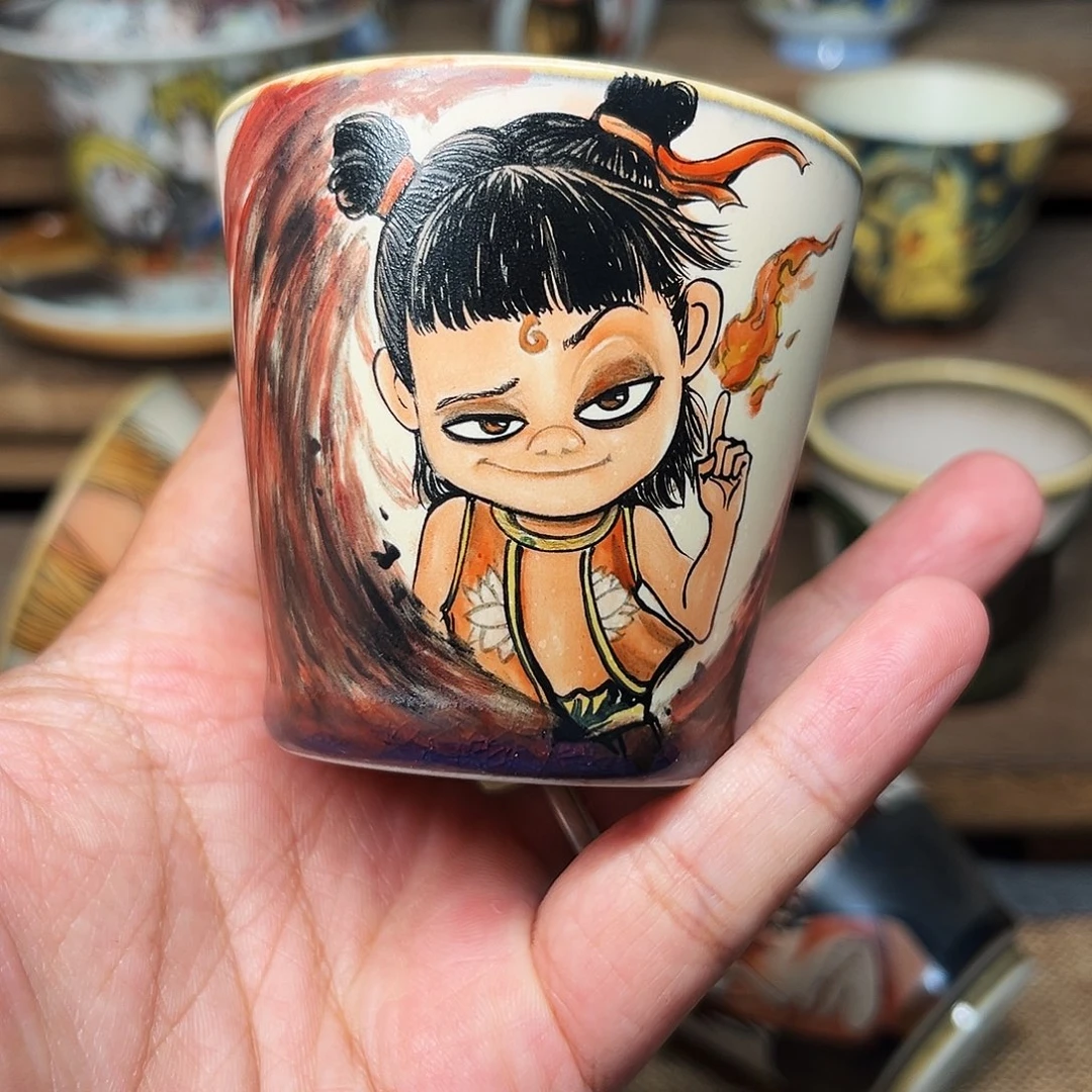 杯景德镇陶瓷手绘主人杯