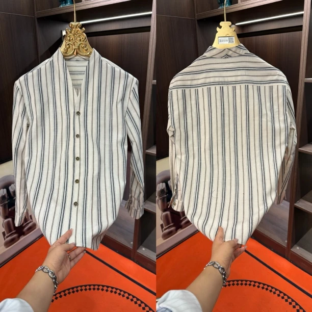「星漓轻奢出品」8167/XINGLI/2025/高端欧货长袖条纹衬衫