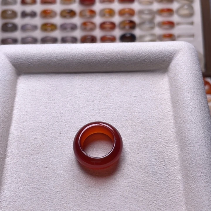 玛瑙/玉髓戒指未镶嵌波*