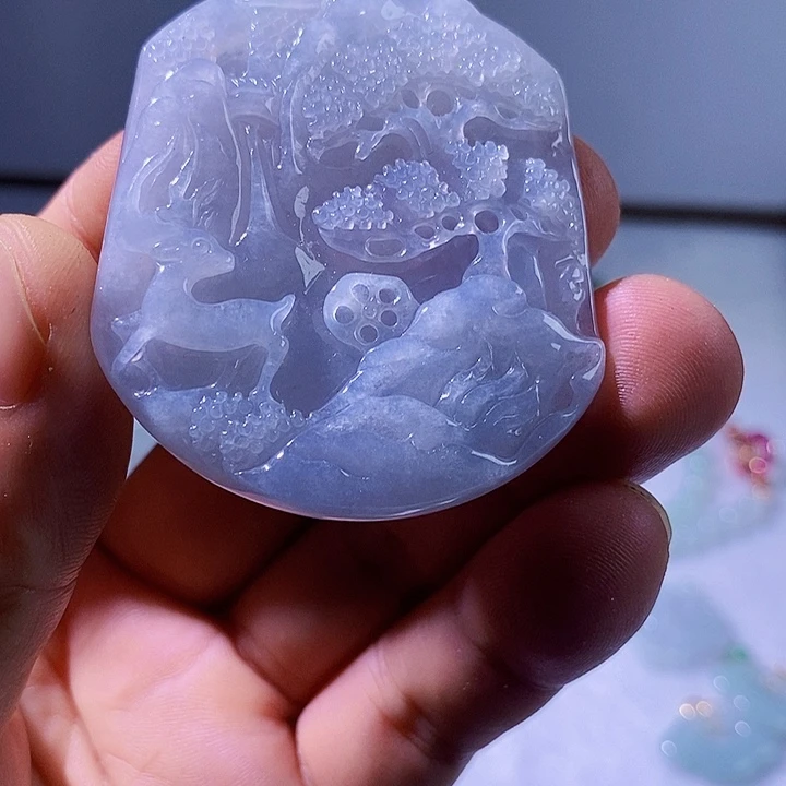 翡翠未镶嵌颈饰天然缅甸