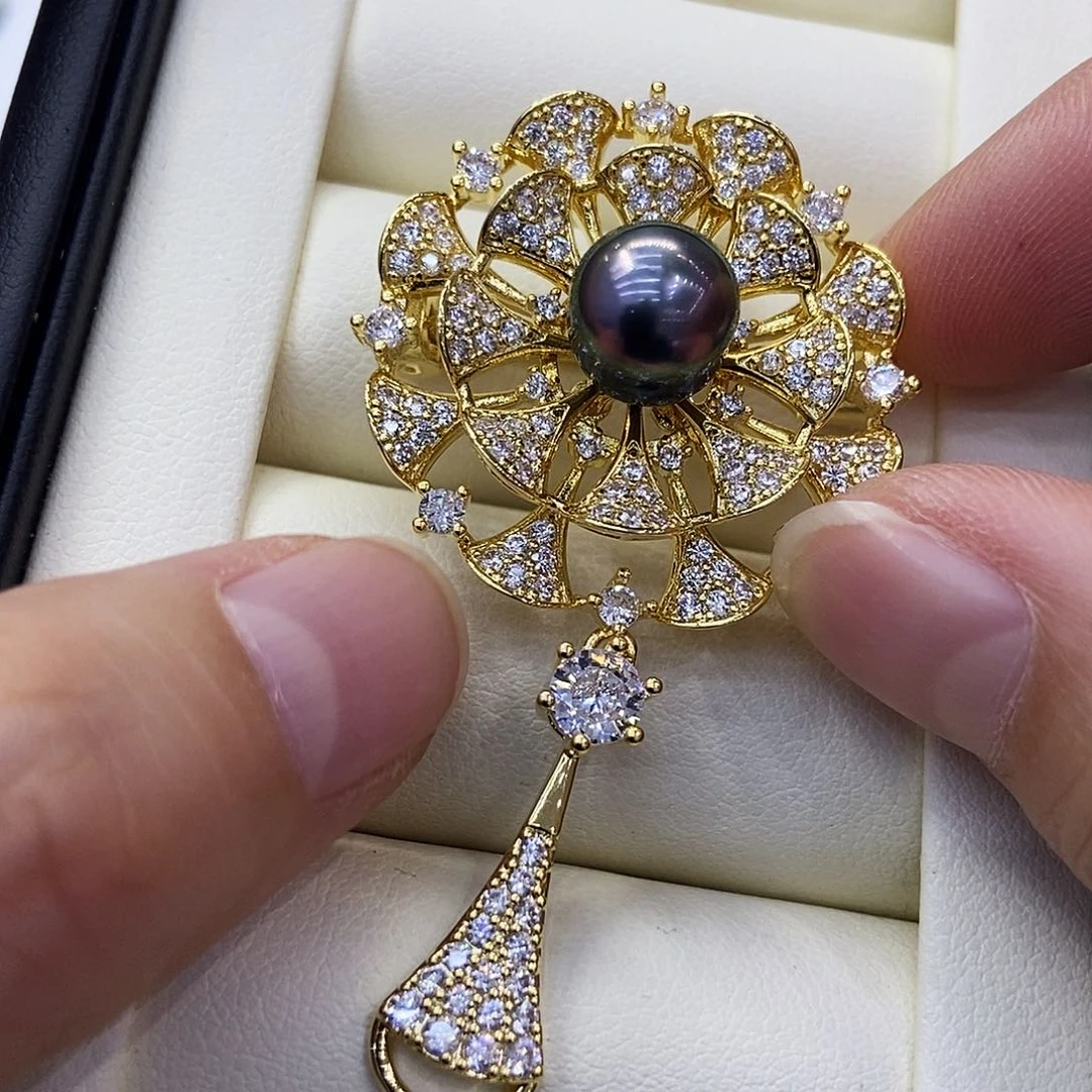 海水珍珠胸针未镶嵌