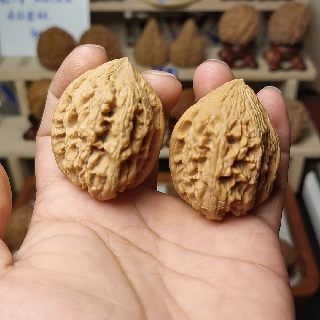 核桃文玩核桃高端小众大沽石6边39肚40高46