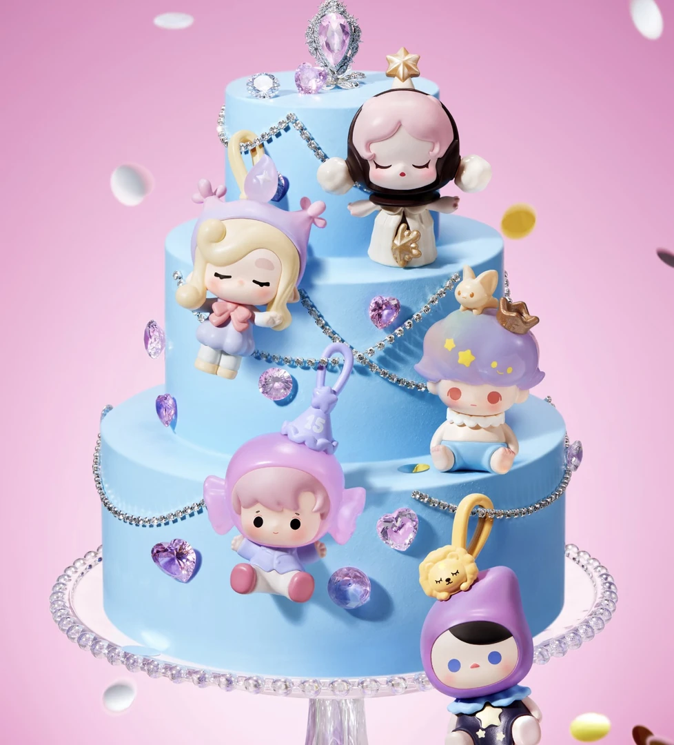 【代拆】庆祝十五周年这一刻系列萌粒公仔摆件送人礼物