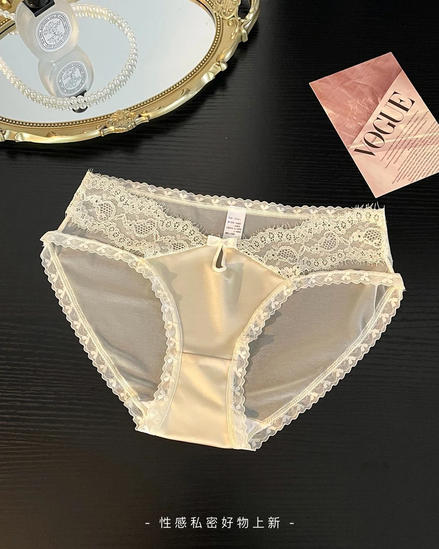 花间雾影~法式女生性感镂空纯欲风蕾丝少女无痕透气内裤女不夹臀