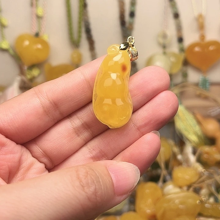 蜜蜡颈饰未镶嵌蜜蜡