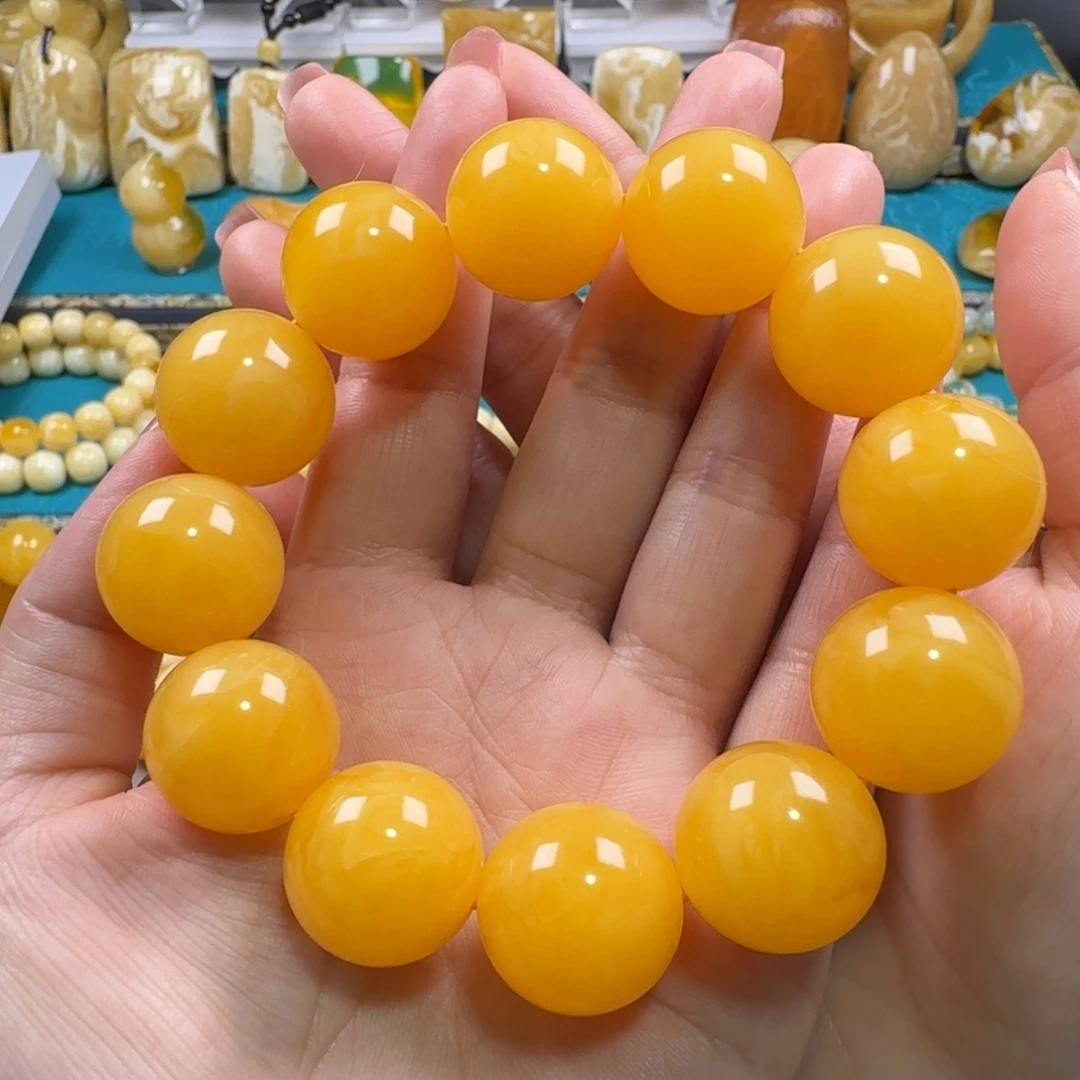 琥珀未镶嵌手链同料