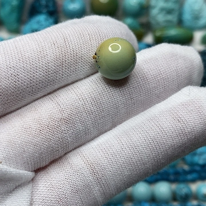 依***海绿松石未镶嵌天然原矿 地大质检