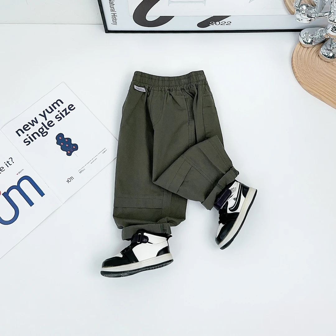 男童裤子春秋款儿童休闲裤2025新款春装潮 ZM25030 悠悠童话童装