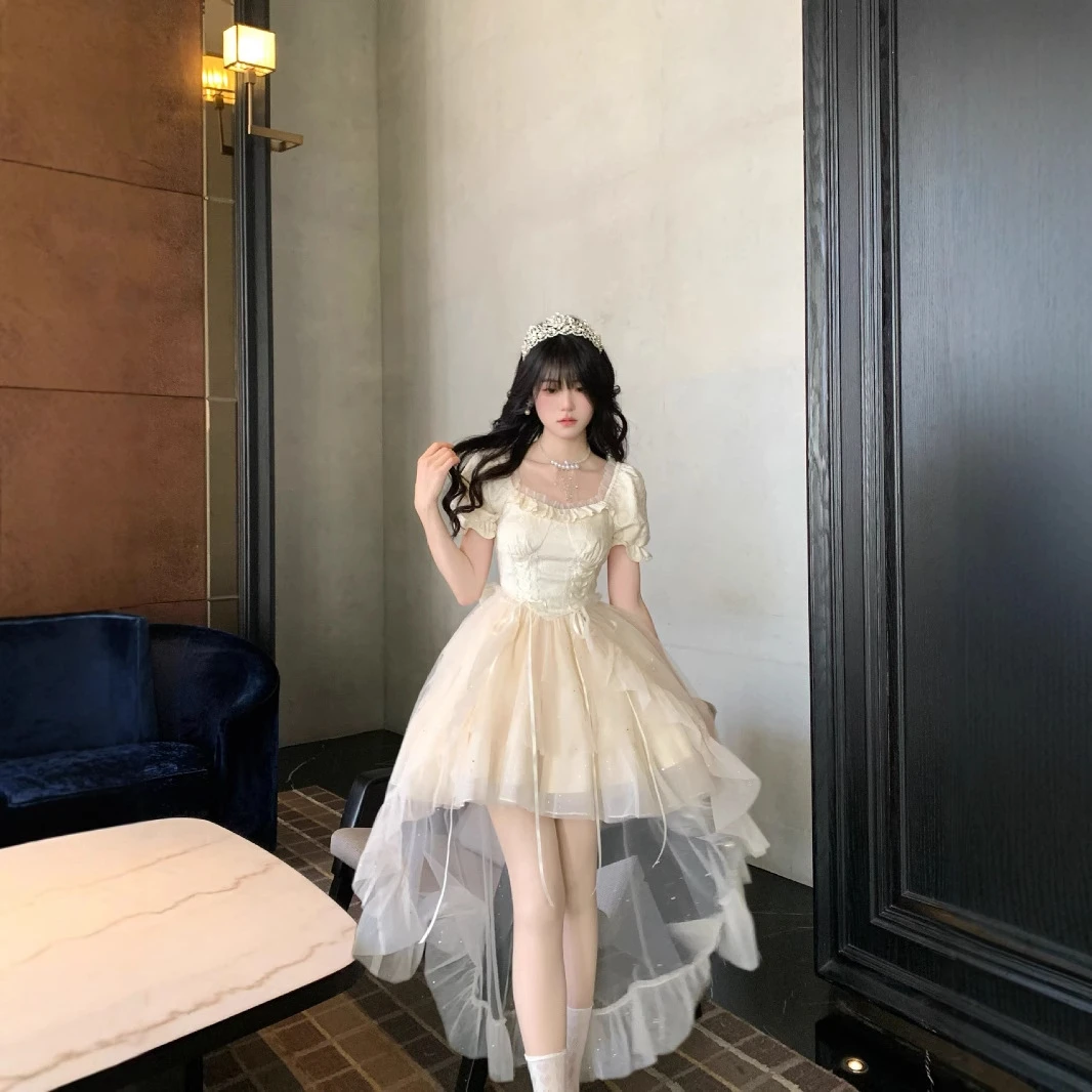 公主裙连衣裙气质甜美显瘦蓬蓬裙少女名媛生日礼服漂亮洋装lolita