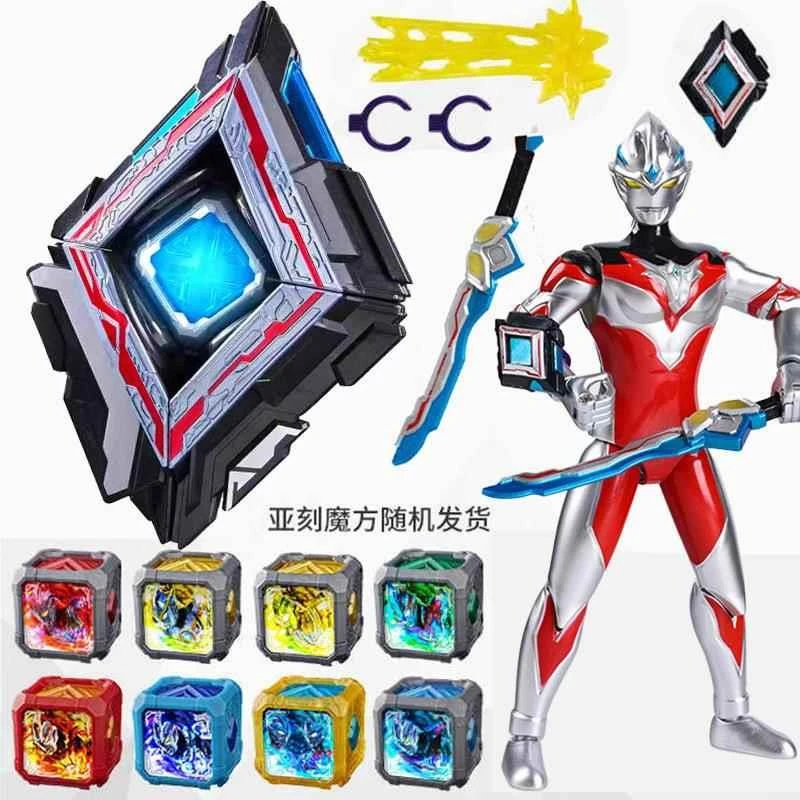 亚刻奥特曼变身器亚克觉醒器魔方升华器手办人偶模型儿童玩具套装