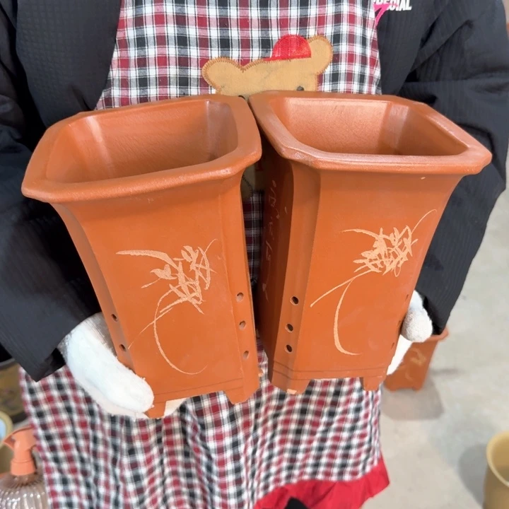 紫砂铛****^紫砂花盆口径16/23