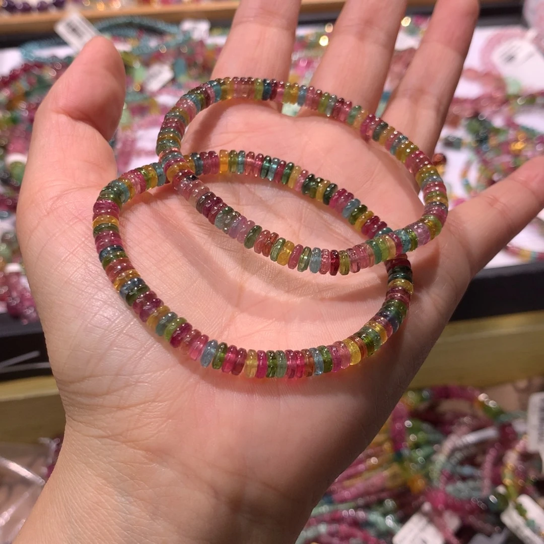 未镶嵌手链碧玺多样性发其一