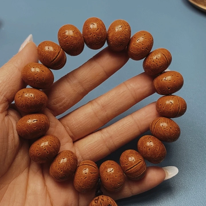 悦***己桃核手串算盘19全品15颗