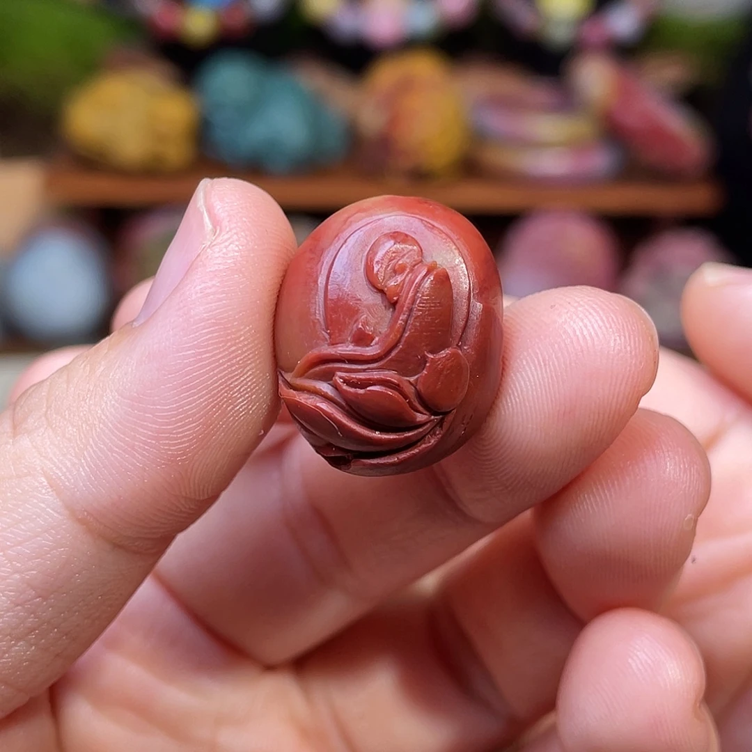 玛瑙/玉髓未镶嵌珠宝半成品盐源玛瑙包浆悟道