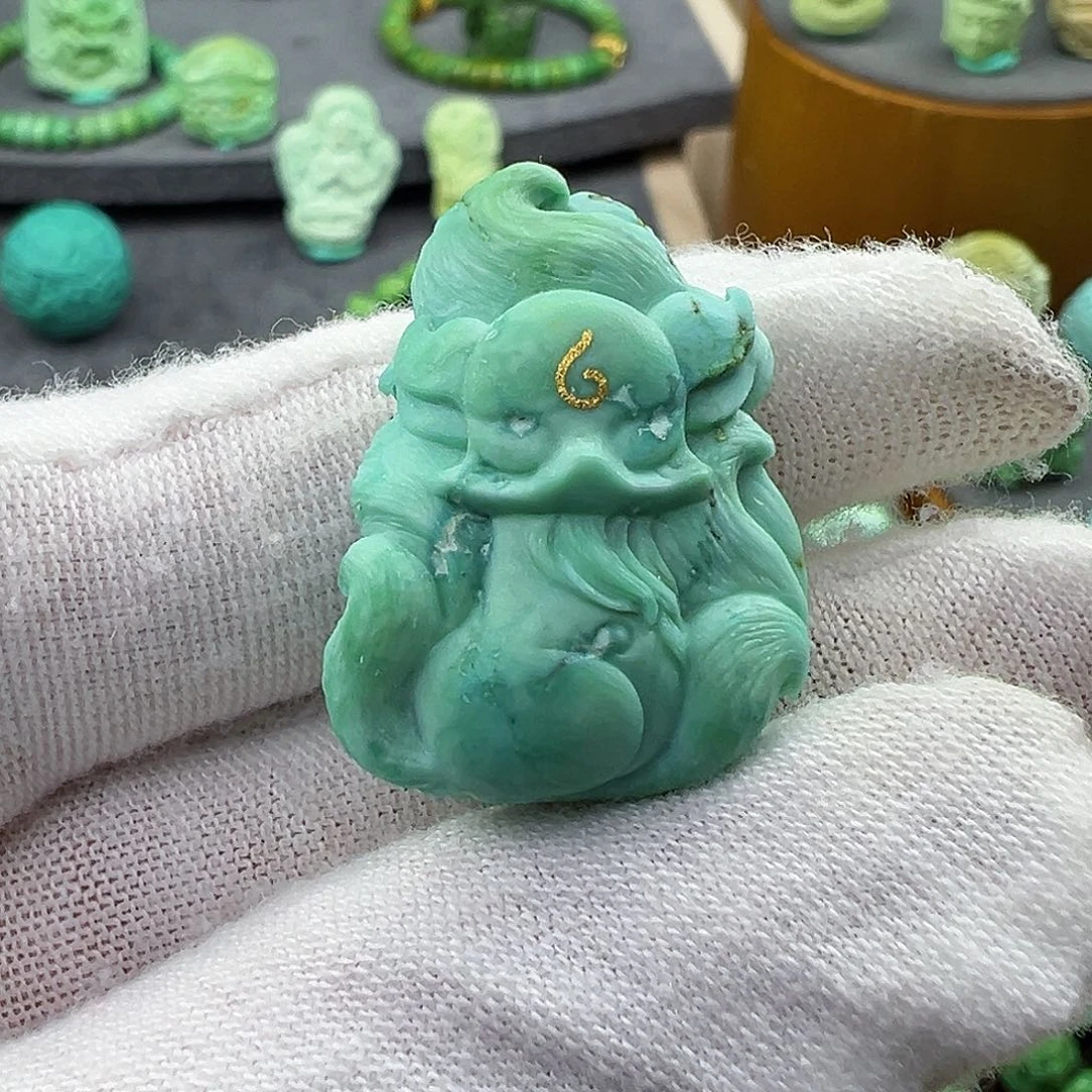 绿松石菜籽黄绿松石Z未镶嵌