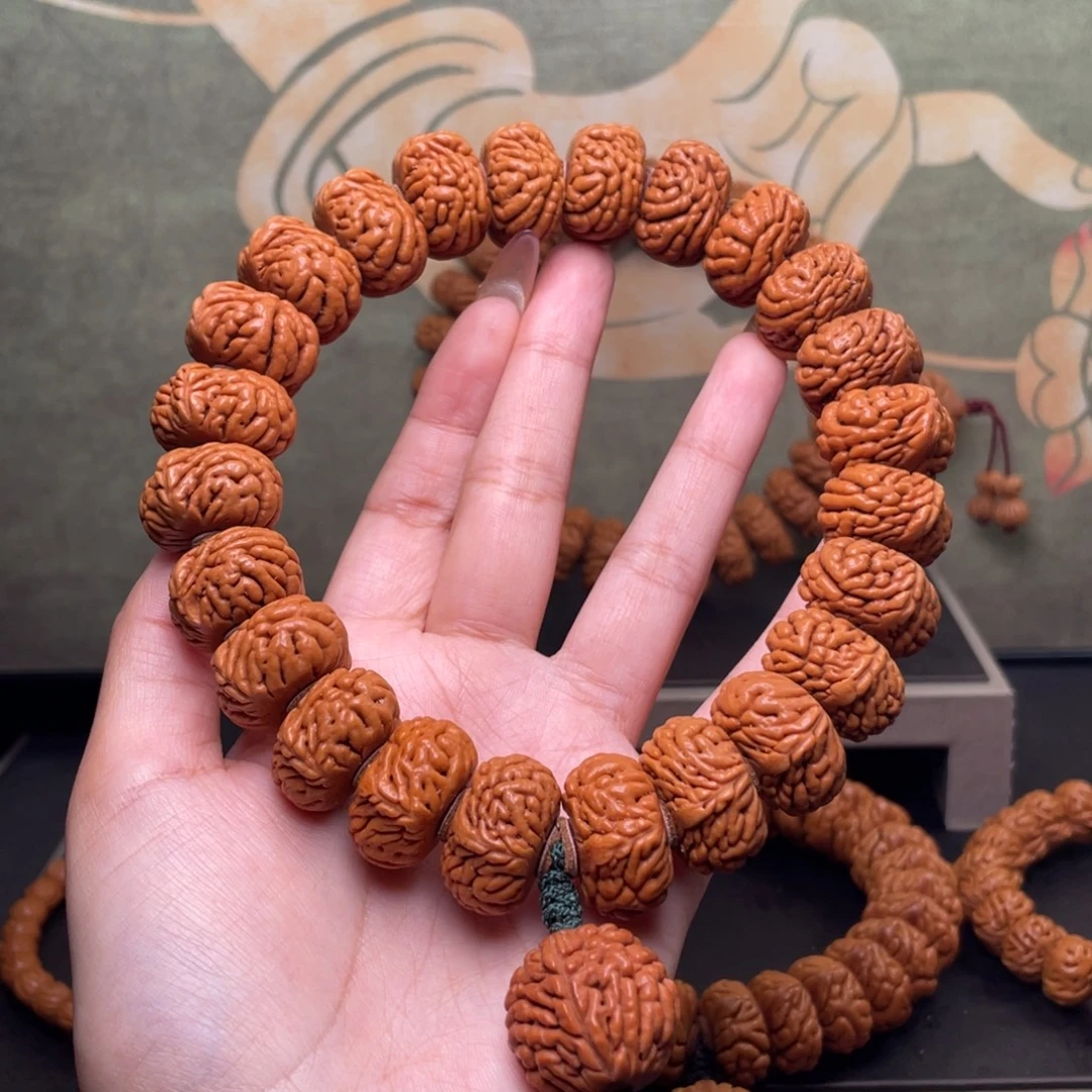 桃核吊坠23麒麟纹手持