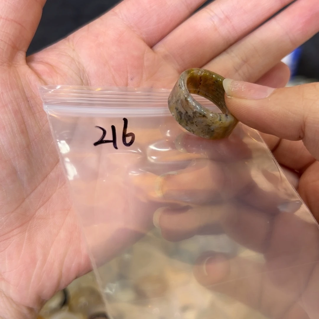 玛瑙/玉髓戒指合金216港17